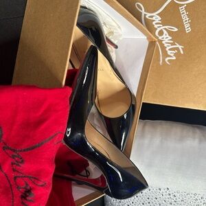 Christian Louboutin Black Patent Leather Heels